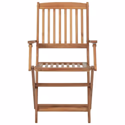 VidaXL 3075091 chaise d'extérieur Terrace Siège rembourré Bois d'acacia Rouge - Vue supplémentaire 5