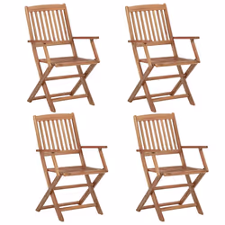 VidaXL 3075092 chaise d'extérieur Terrace Siège rembourré Bois d'acacia Noir