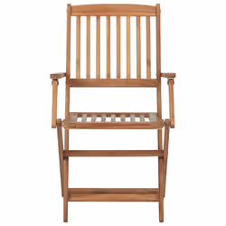 VidaXL 3075092 chaise d'extérieur Terrace Siège rembourré Bois d'acacia Noir - Vue supplémentaire 5