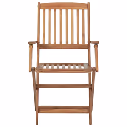 VidaXL 3075094 chaise d'extérieur Terrace Siège rembourré Bois d'acacia Rouge - Vue supplémentaire 5