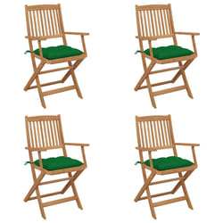 VidaXL 3075105 chaise d'extérieur Terrace Siège rembourré Bois d'acacia Vert