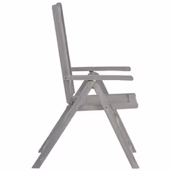 VidaXL 3075140 chaise d'extérieur Terrace Bois d'acacia Gris - Vue supplémentaire 4