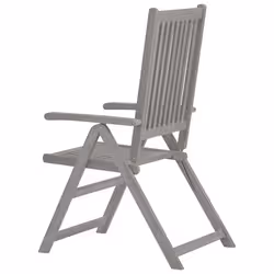 VidaXL 3075140 chaise d'extérieur Terrace Bois d'acacia Gris - Vue supplémentaire 5