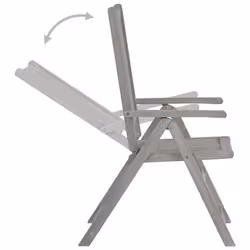 VidaXL 3075140 chaise d'extérieur Terrace Bois d'acacia Gris - Vue supplémentaire 6