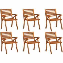 Cet ensemble de chaises de jardin en bois tendance est destiné à attirer les regards dans votre jardin, salle à manger ou sur ...