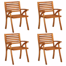VidaXL 3075195 chaise d'extérieur Terrace Siège rembourré Bois d'acacia Rouge