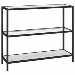 VidaXL 331632, Transparent, Blanc, Métal, Verre, Fer, 1000 mm, 360 mm, 900 mm