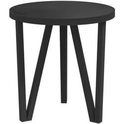 Vidaxl - Table à thé Noir Ø35 cm mdf