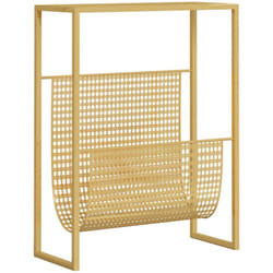 Vidaxl - Porte-revue Doré 35x15x45 cm Acier