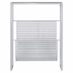 VidaXL 331670 porte-magazines Argent