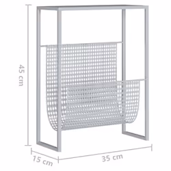 VidaXL 331670 porte-magazines Argent - Vue supplémentaire 7