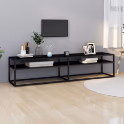 Ce meuble TV, au design épuré et moderne, se veut un supplément pratique à votre espace de vie actuel. Ce meuble stéréo est e ...