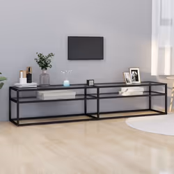 Ce meuble TV, au design épuré et moderne, se veut un supplément pratique à votre espace de vie actuel. Ce meuble stéréo est e ...
