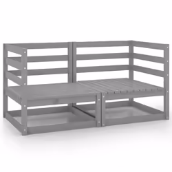 VidaXL 3075246, 2 siège(s), Gris