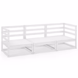 VidaXL 3075320, 3 siège(s), Blanc