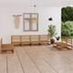 vidaXL Salon de jardin 8 pcs marron miel bois de pin massif - TU