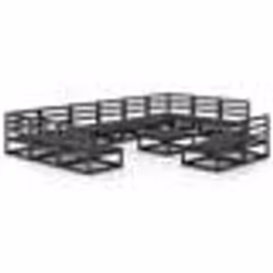vidaXL Salon de jardin 13 pcs bois de pin massif