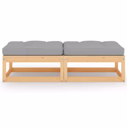 VidaXL 3076279 banc de jardin Bois, Tissu, Polyester - Vue supplémentaire 2