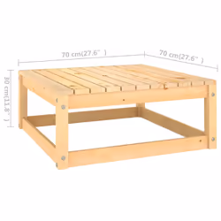 VidaXL 3076279 banc de jardin Bois, Tissu, Polyester - Vue supplémentaire 6