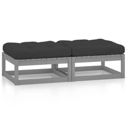 VidaXL 3076281 banc de jardin Bois, Tissu, Polyester