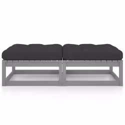 VidaXL 3076281 banc de jardin Bois, Tissu, Polyester