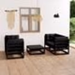 vidaXL Salon de jardin 5 pcs avec coussins Bois de pin massif - TU