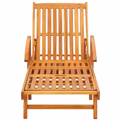 VidaXL 3077334 chaise d'extérieur Terrace Siège rembourré Bois d'acacia Bleu
