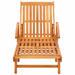 VidaXL 3077339 chaise d'extérieur Terrace Siège rembourré Bois d'acacia Rouge
