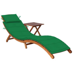VidaXL 3077366 chaise d'extérieur Linge Siège rembourré Bois d'acacia Vert