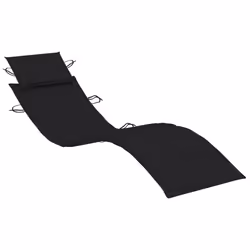 VidaXL 3077368 chaise d'extérieur Linge Siège rembourré Bois d'acacia Noir - Vue supplémentaire 6
