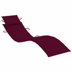 VidaXL 3077370 chaise d'extérieur Linge Siège rembourré Bois d'acacia Rouge - Vue supplémentaire 6