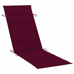 VidaXL 3077370 chaise d'extérieur Linge Siège rembourré Bois d'acacia Rouge - Vue supplémentaire 7
