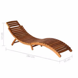 VidaXL 3077372 chaise d'extérieur Linge Siège rembourré Bois d'acacia Vert - Vue supplémentaire 7