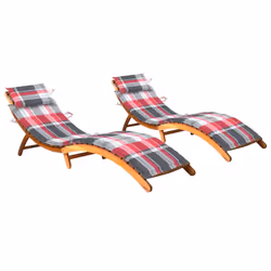VidaXL 3077374, Linge, Siège rembourré, Bois d'acacia, Polyester, 3 cm