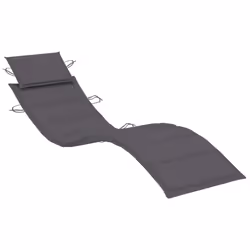 VidaXL 3077376 chaise d'extérieur Linge Siège rembourré Bois d'acacia Anthracite - Vue supplémentaire 7