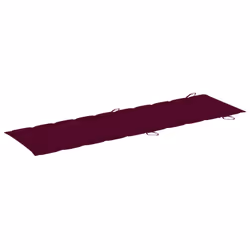 VidaXL 3077385 chaise d'extérieur Linge Siège rembourré Bois d'acacia Rouge - Vue supplémentaire 8