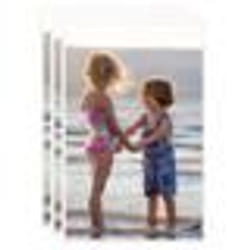 vidaXL Collage de cadres photo 3 pcs de table Blanc 13x18 cm MDF - TU