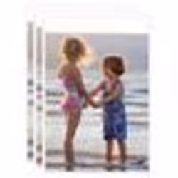 vidaXL Collage de cadres photo 3 pcs au mur table Blanc 21x29,7 cm MDF - TU