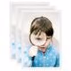 vidaXL Collage de cadres photo 3 pcs de table Blanc 13x18 cm MDF - TU