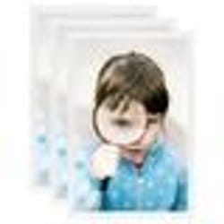 vidaXL Collage de cadres photo 3 pcs de table Blanc 13x18 cm MDF - TU