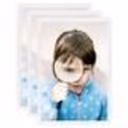 vidaXL Collage de cadres photo 3 pcs de table Blanc 15x21 cm MDF - TU