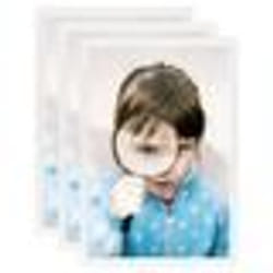 vidaXL Collage de cadres photo 3 pcs de table Blanc 15x21 cm MDF - TU