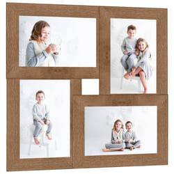 Vidaxl - Collage de cadres photo pour photo de 4x(13x18 cm) Marron mdf