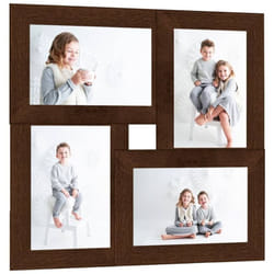 Vidaxl - Collage de cadres photo pour photo de 4x(13x18 cm) Marron mdf