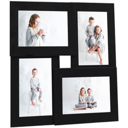Vidaxl - Collage de cadres photo pour photo de 4x (10x15 cm) Noir mdf