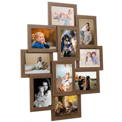Vidaxl - Collage de cadres photo de photo 10x(13x18 cm) Marron clair mdf