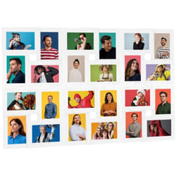 Vidaxl - Collage de cadres photo de photo 24x(10x15 cm) Blanc mdf