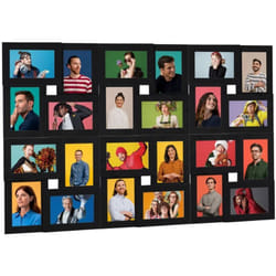 Vidaxl - Collage de cadres photo pour photo de 24x(10x15 cm) Noir mdf