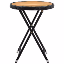VidaXL 316509 table de jardin Noir
