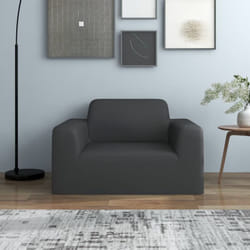 Vidaxl - Housse extensible de canapé Anthracite Jersey de polyester